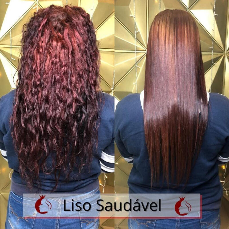 Resultado de progressiva orgânica, liso e brilho intenso