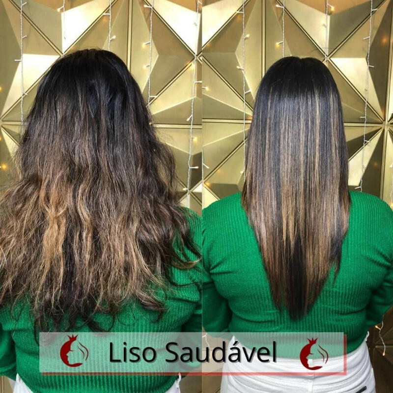 Liso blindado premium, antes e depois