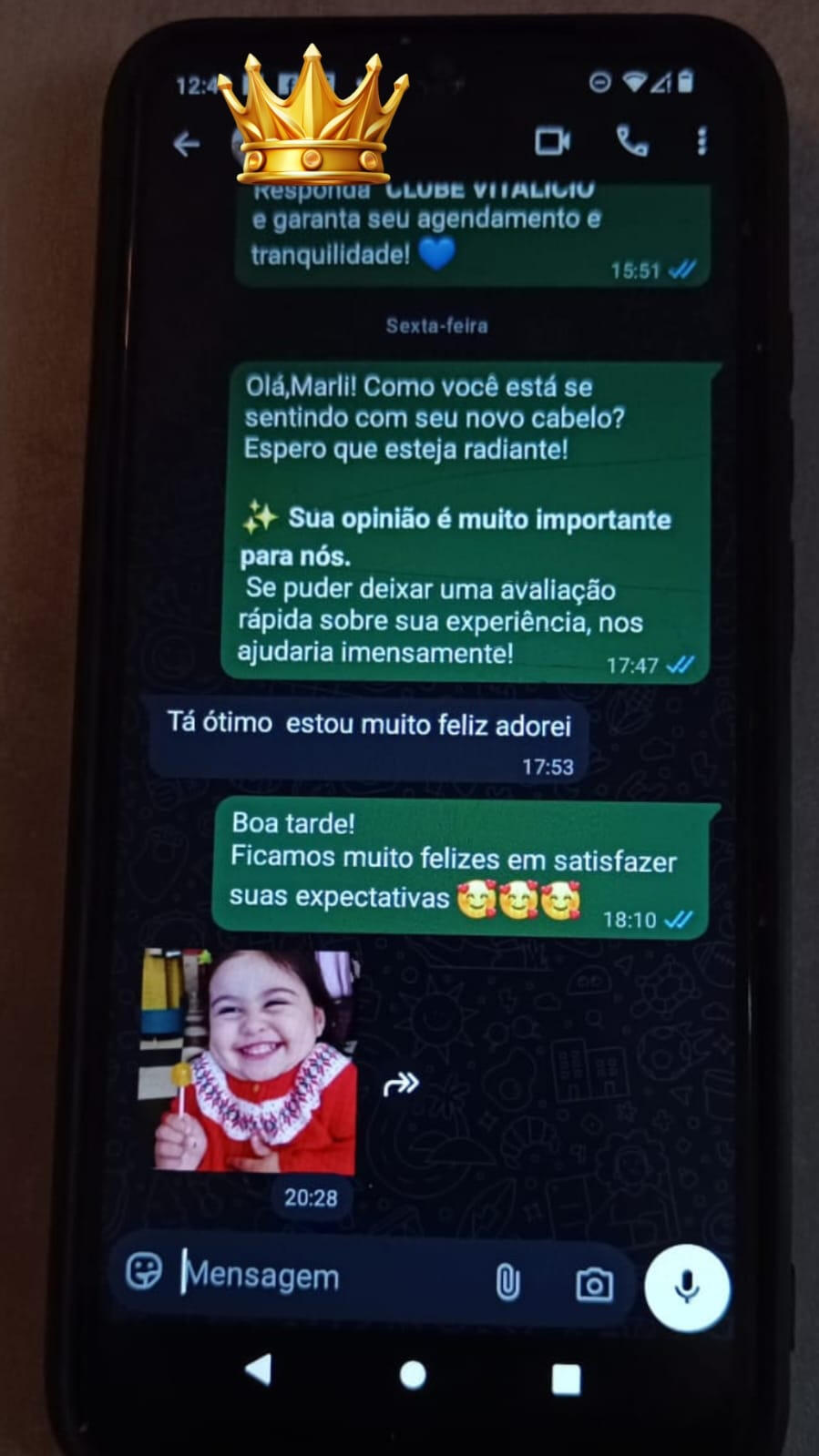 Print de feedback positivo de cliente 5